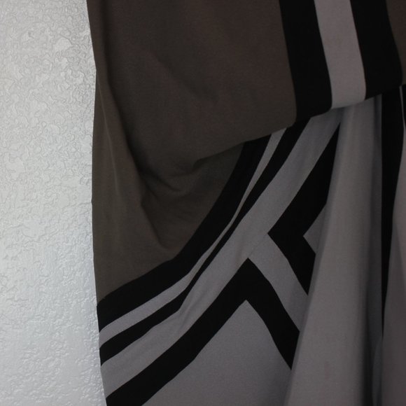 BCBGMaxazria Runway Handkerchief Strapless Draped Dress - Picture 4 of 8